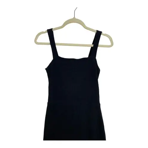 Gap #115  Black Stretch Rib Knit Jumpsuit