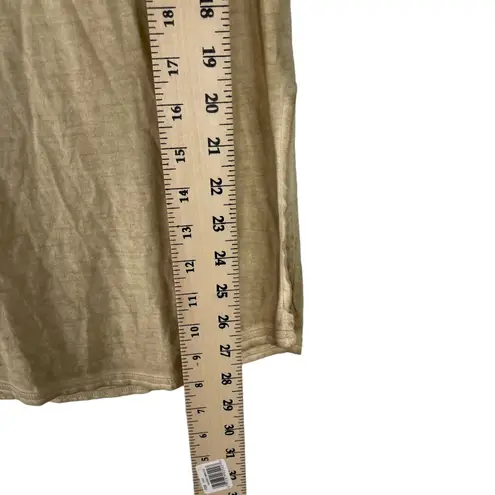 Aratta Silent Journey Women's Size Small Boho Tan Crochet Beaded Blouse