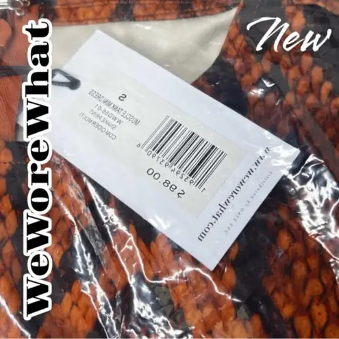We Wore What New NWT Muscle Tank Mini Dress Size Small Snake Print Cider Multi $98