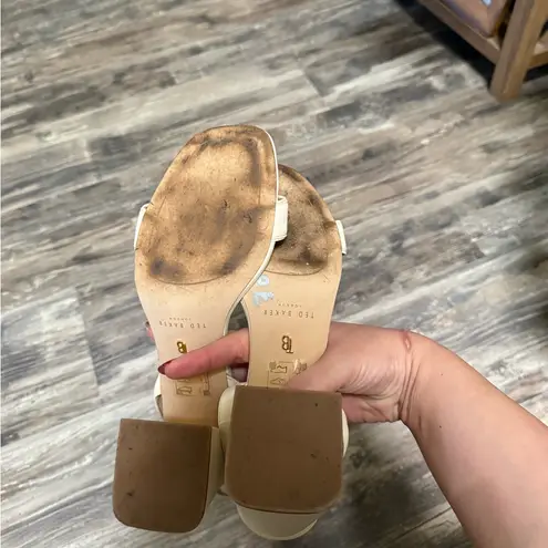 Ted Baker  Cream Heeled Sandals