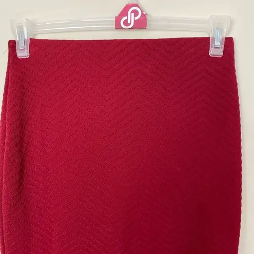 Brat Star #138 red stretch pencil skirt