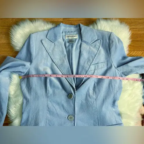 Share Vintage 90s Bloomingdale’s Baby Blue Corduroy Blazer Women’s 10P Tailored