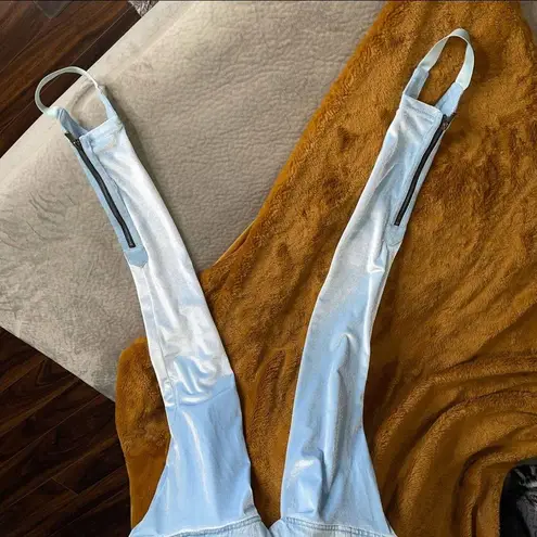 Y/PROJECT Opening Ceremony Stirrup Short Jeans In Ice Blue EUC $790 Size 2