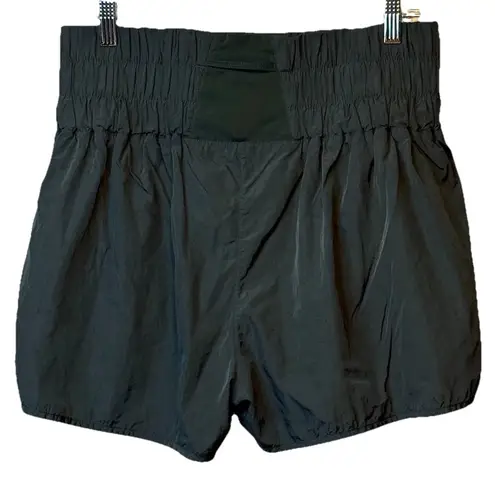 ODODOS Women's Green High Elastic Waist Dolphin Hem Athletic Shorts Gym Size M Size M