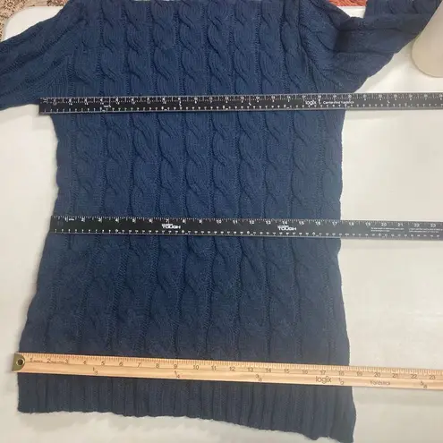 Zenana Outfitters Women’s Long Sweater Tunic Dress Size Large Blue