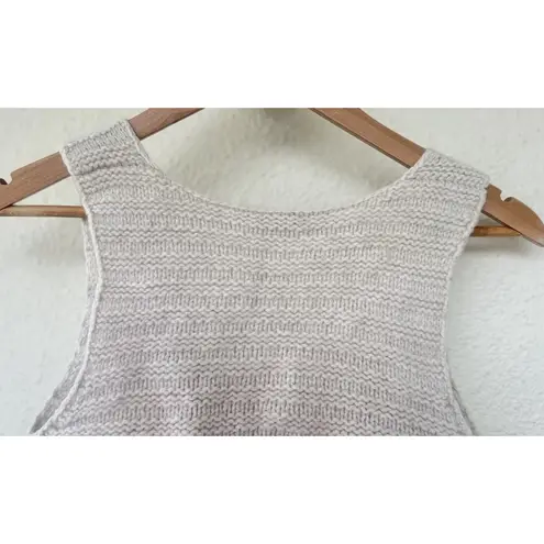 Bonpoint Chunky Wool Knit Tie Front Cardigan Womens 2XS Coastal Cowgirl Cottage White Size XXS