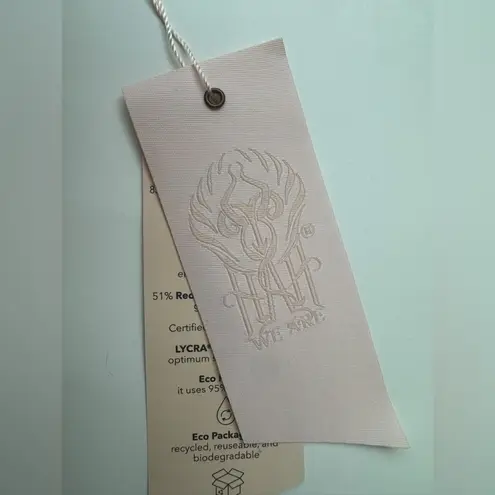 NWT We are HAH XL Free People Reversible Top Swim Dusty Rose Shroom Combo Size S Tan