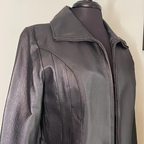 East 5th Elegant Women’s Black Genuine Leather Jacket Size Medium