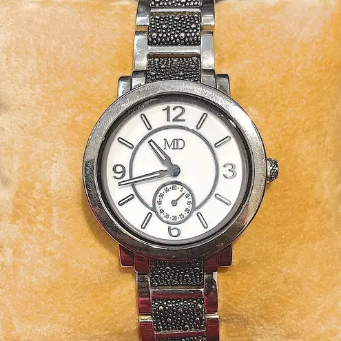 MICHAEL DAWKINS STARRY NIGHT Stainless Steel Oversized Wristwatch Silver