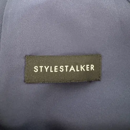 Stylestalker Bandana Print Halter Mini Dress Size Small Navy Built in Shorts