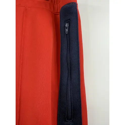 Nike  Martine Rose Track Pants Mens Large Red Navy Zip Hem Joggers Side Pocket