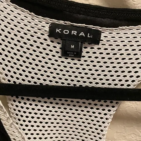 Koral  Villa Tank Top in Black White