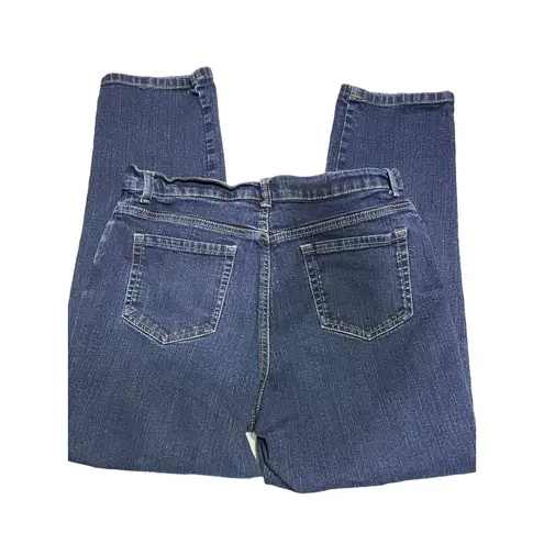 Gloria Vanderbilt Women's Amanda Straight Denim Jeans Blue Size 12