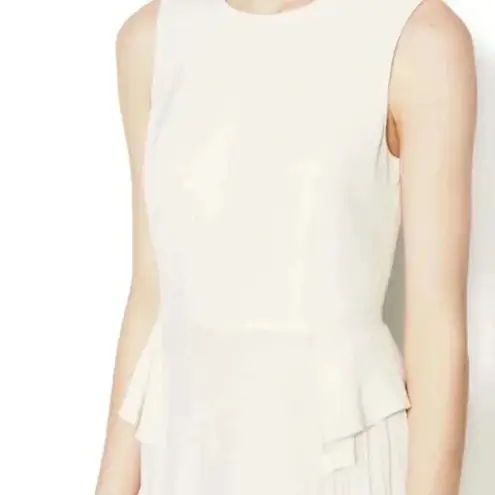 Cynthia Steffe Eden Sleeveless Cream Pleated Maxi Gown Size 4 - NWT