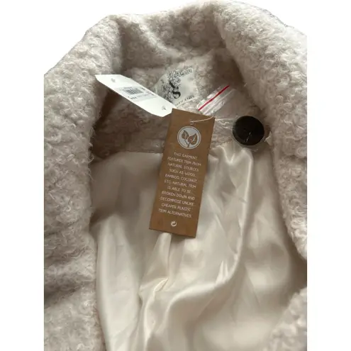 Altar State Womens Cream Boucle Double Breasted Coat Size M Size M