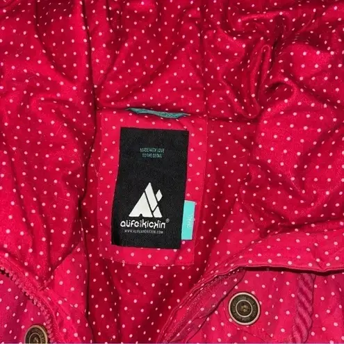 Alife and Kickin Winter Parka 'CharlotteAK' Fuchsia Dots, Pink Size Small Womans - Image 9