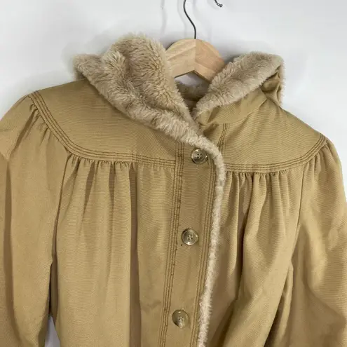 Bonders Exclusive All Season Calendar Cloth Khaki Jacket Women's Size Medium M Tan