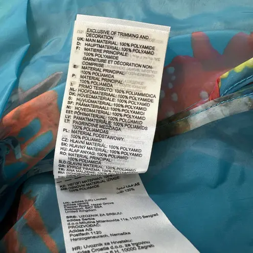 Ivy Park Adidas x Organza Jacket M Floral Print Hooded Long Coat Beyonce