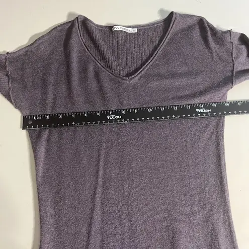 My Tribe Tunic Sweater Womens Small Gray Alpaca Wool Asymmetrical Long Sleeve