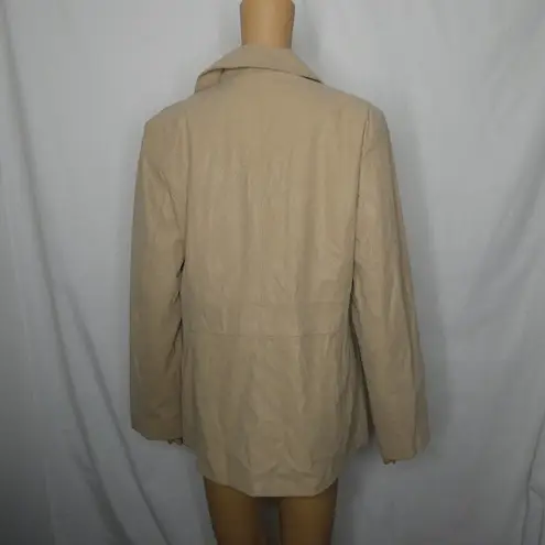 Gallery Giacca  Company Tan Trench Coat Jacket Lrg