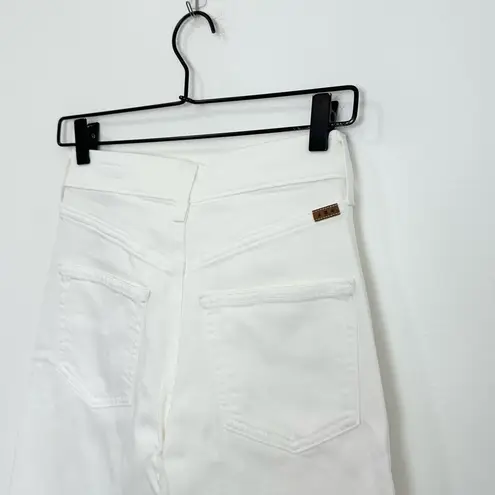 AYR The Beat Barrel Leg Ankle Crop Jean in Tofu White NEW size 23