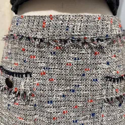 Zara Women Basic Tweed Skirt Mini A