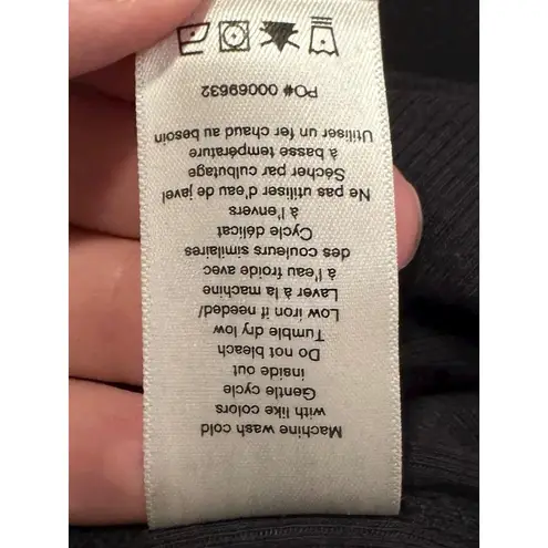 Rag & Bone Large The Essential Ribbed Tank Midi Bodycon Dress Minimalist Capsule Black