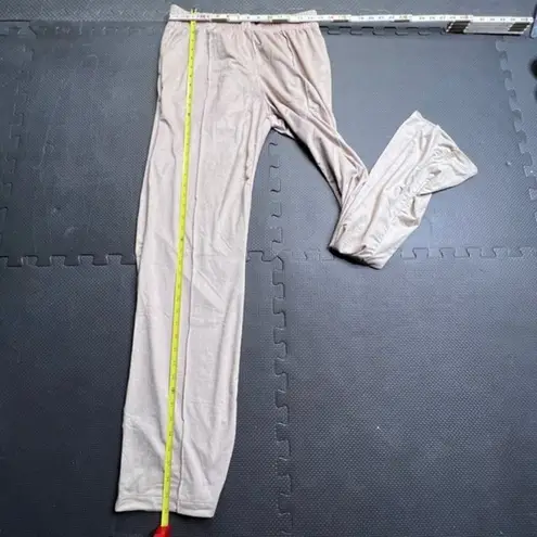 Heroine Sport Liquid Satin Wide Leg Pants Medium Champagne Taupe Athleisure Size undefined