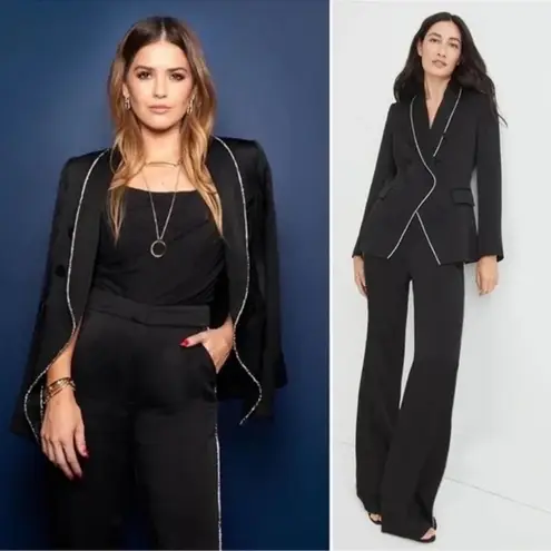 Veronica Beard Dickey Jacket with Crystal Trim in Black Size 6