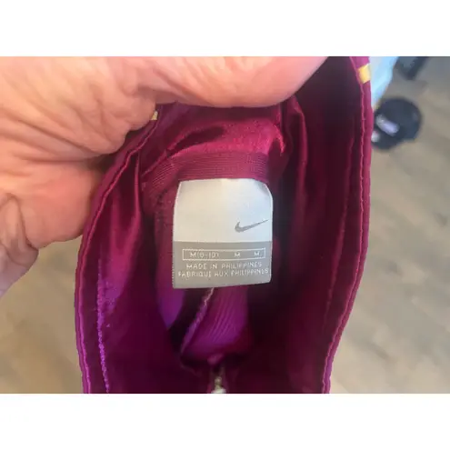 Nike Vtg Y2K  Track Jacket Full Zip Purple Gold Trim Athleisure Activewear bomber