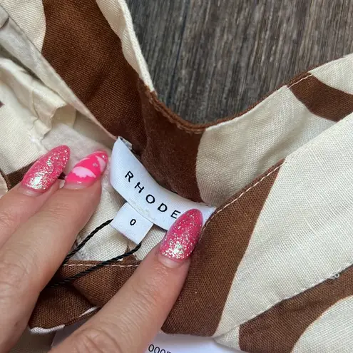 NWT Rhode Penelope Pant Brown Size 0