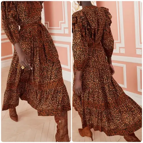 Ulla Johnson Sierra Midi Skirt Leopard