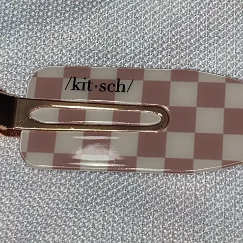 Set of Three Stylish Headbands in Blue, Purple, and Lavender and a kit.sch clip Purple