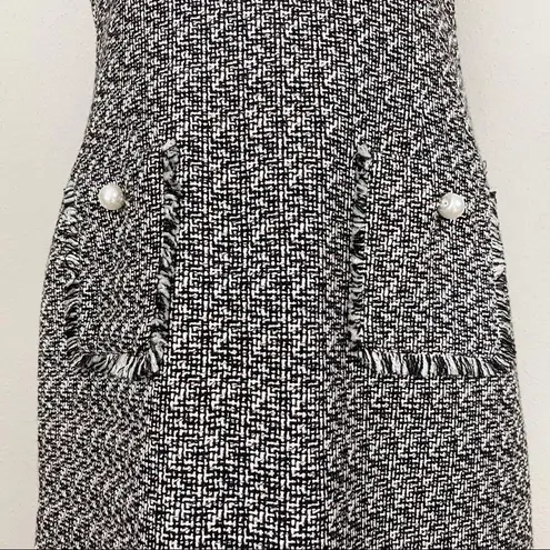 Karl Lagerfeld sleeveless tweed A line dress