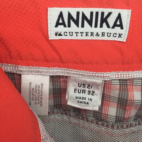 CLEARANCE Annika Cutter & Buck Plaid Bermuda Shorts Sz 2