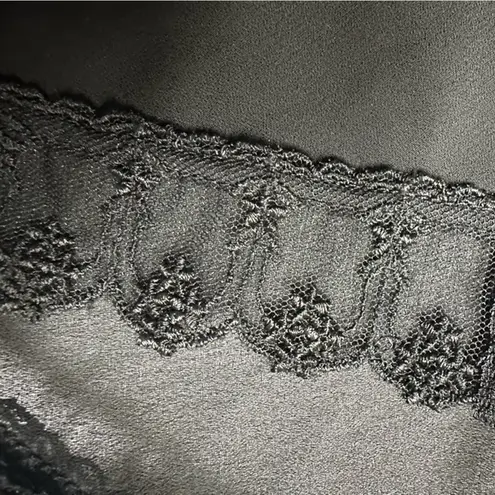 Wondermaid Half Slip Skirt Black Maxi Lingerie Beautiful Lace Detailing Size S