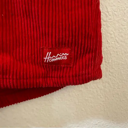 Hammies Corduroy High Waist Shorts Red Women’s Size 26 Surf Skate Style