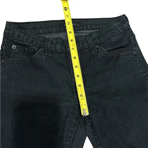 James Jeans Twiggy In Black Cat Skinny Jean Dry Aged Denim Women’s Size 27