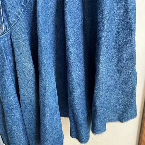 Solace London Lewis Asymmetric Paneled Denim Dress