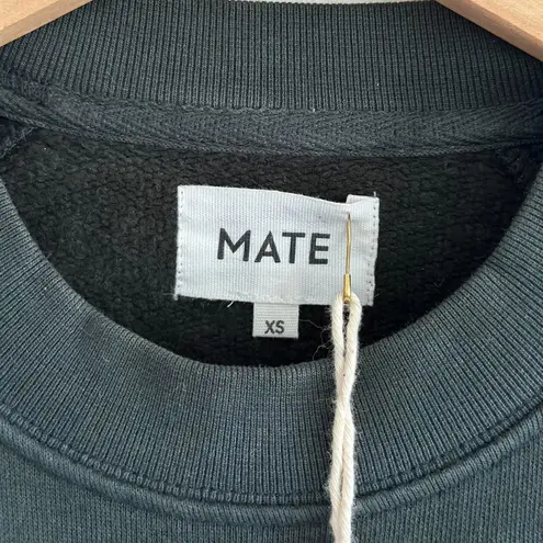 Mate the Label Organic Fleece Raglan Oversized Sweatshirt in Thyme, Size X-Small