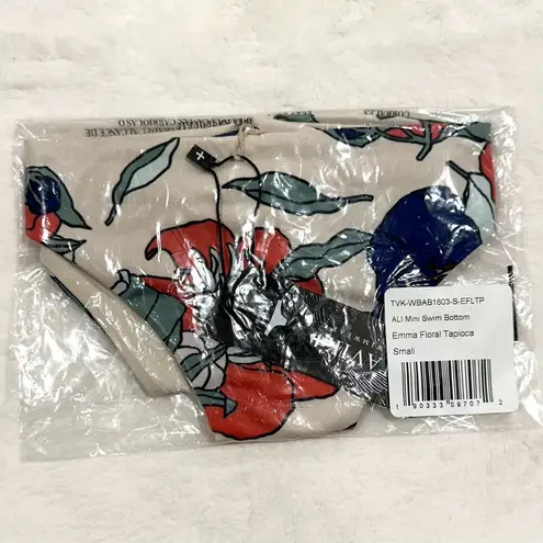 NWT Tavik Ali Mini Swim Bottom in Emma Floral Tapioca