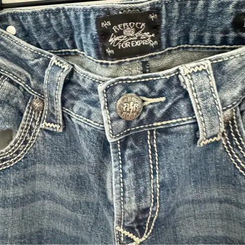 EXPRESS REROCK for  Vintage Blue Boot cut Jeans Sz 10