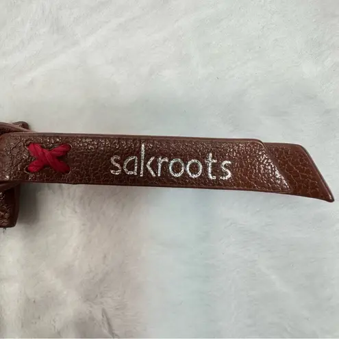 Sakroots Canvas Blue & Pink Floral True Love Satchel Bag Backpack