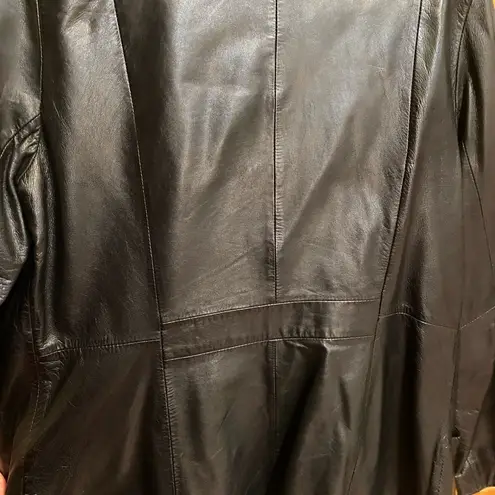 Cole Haan Black Leather Jacket Women’s Size 6