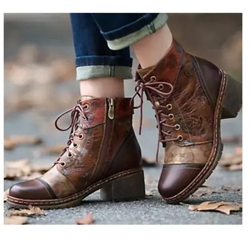 NEW! L’Artiste Boots Burgundy Lace