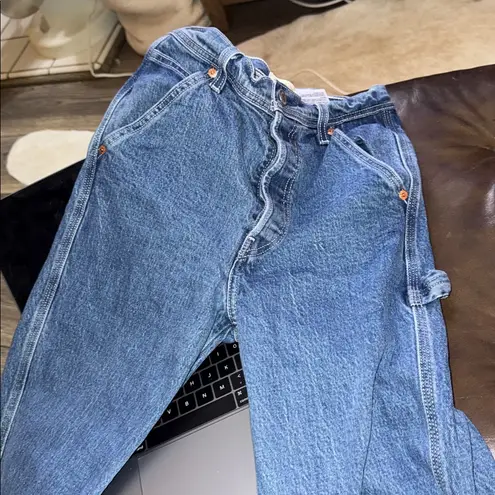 Levi’s premium Vintage Blue ribcage straight ankle carpenter jeans Size 25
