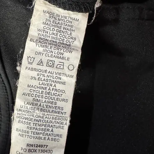 prAna SZ 14 Zion Olivia Shorts Stretch Mid-Rise Pockets Zip-Fly UPF 50+ Black