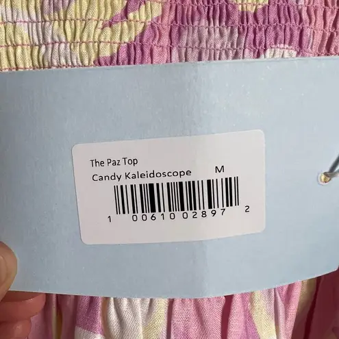 Hill House The Paz Nap Top in Candy Kaleidoscope Linen Size M