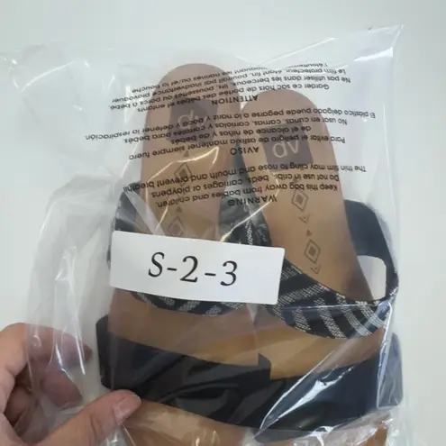 Dolce Vita Sandals Womens 8 Black Bailey Tribal Double Strap Open Toe Shoes