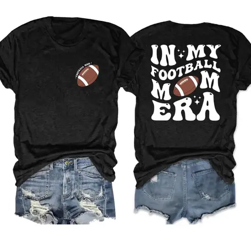 NWT “In My Football Mom Era” Black Tee
